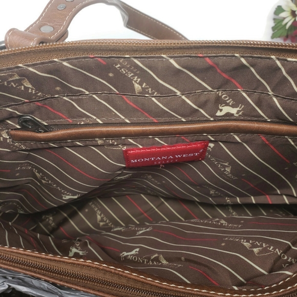 New! Montana West Concealed Carry Tote with Tassels - Picture 8 of 8
